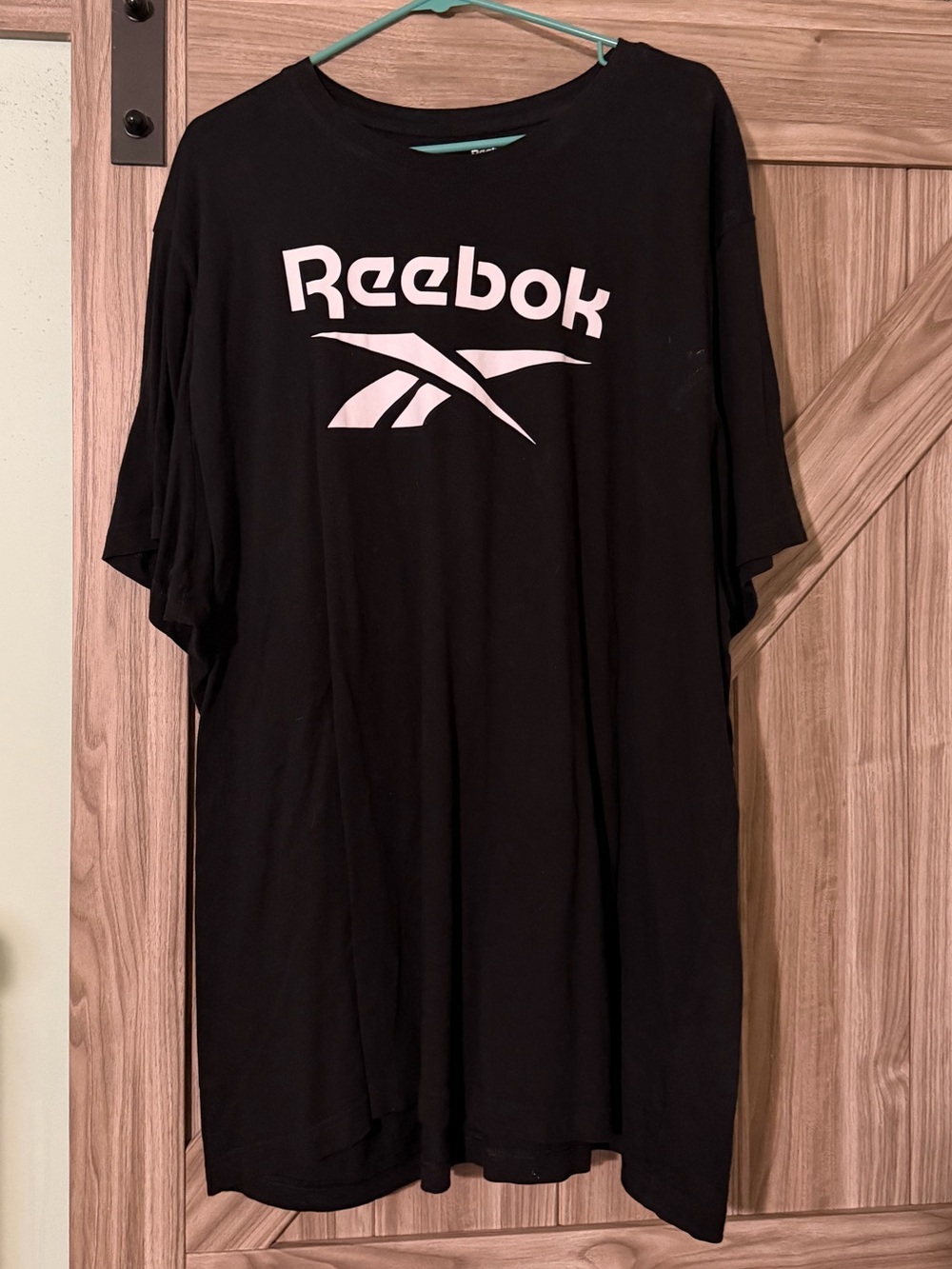 Reebok Black Tee with White Logo